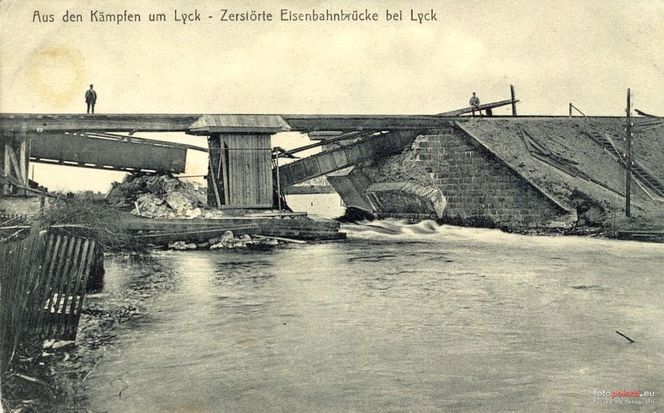 Ełk na zdjęciach z I wojny światowej. Miasto było całkowicie zniszczone