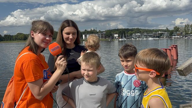 Wakacyjny patrol Eska Summer City na olsztyńskiej Plaży Miejskiej