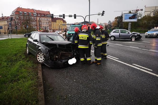 Wypadek na placu Poznańskim w Bydgoszczy