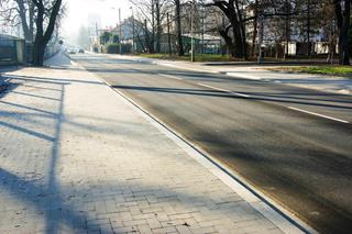 Ulica Głowackiego z nowym asfaltem