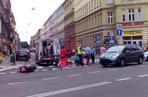 Zderzenie samochodu i skutera w centrum Szczecina