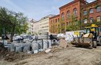 Tak teraz wygląda plac Wolności w Bydgoszczy. Powrót kwiaciarek ponownie opóźniony