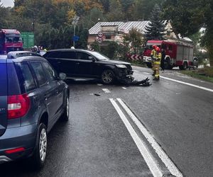 Izbica. Rodzina w szpitalu. Audi zderzyło się z ciężarówką na DK 17 [11.10.2024]