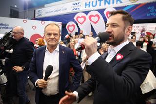 Donald Tusk poparł Aleksandra Miszalskiego jako przyszłego prezydenta Krakowa. Padły gorzkie słowa w stronę Łukasza Gibały [GALERIA]
