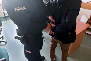 Zatrzymany w rękach policji