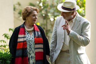 Barwy szczęścia odc. 3084. Józefina Rawiczowa (Elżbieta Jarosik), Andrzej Zastoja-Modelski (Leon Charewicz)