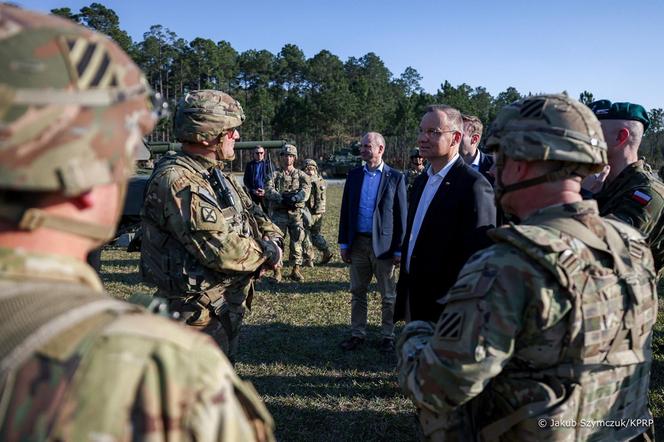 Andrzej Duda w Fort Stewart