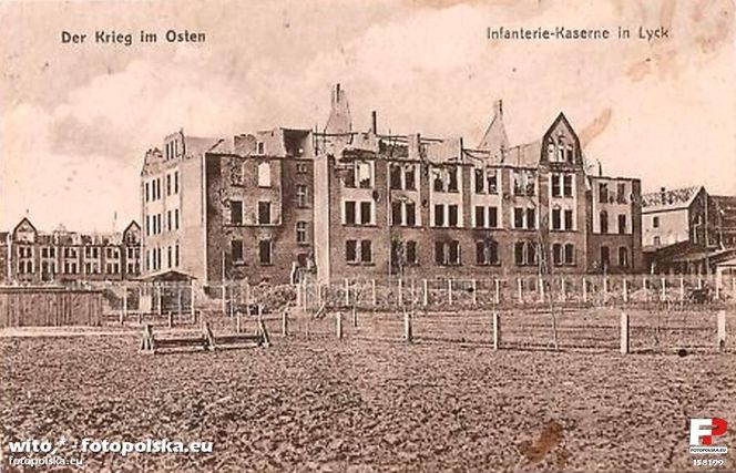Ełk na zdjęciach z I wojny światowej. Miasto było całkowicie zniszczone