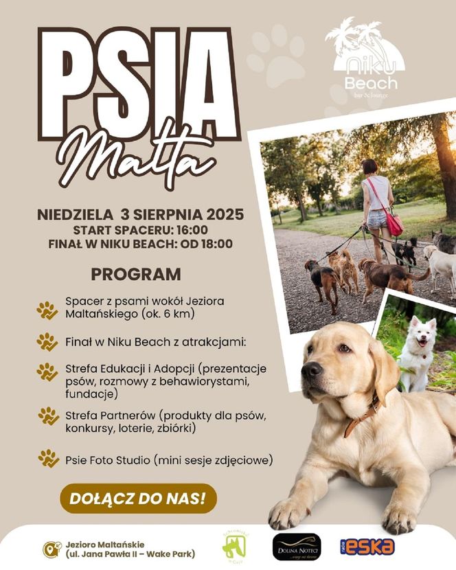 Psia Malta 2025 już w niedzielę! Spacer, relaks i pomoc zwierzakom