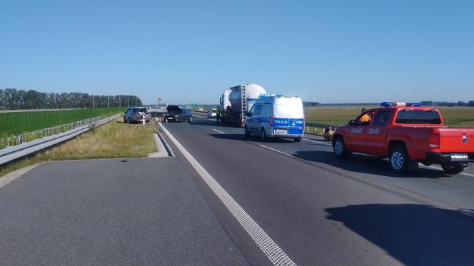 Wypadek na S5 koło Leszna. Jedna osoba poszkodowana