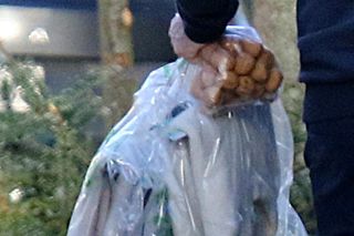 Donald Tusk wraca do domu obładowany praniem i zakupami w towarzystwie wnuków