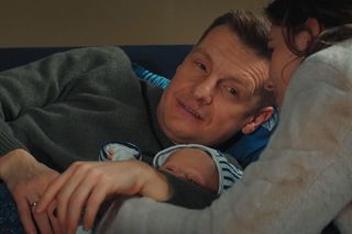 	M jak miłość odc. 1868. Paweł (Rafał Mroczek), Franka (Dominika Kachlik), syn Antoś