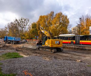 Budowa tramwaju na Stegny w Warszawie