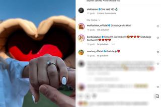 Romantyczne zaręczyny Barona i Kubickiej