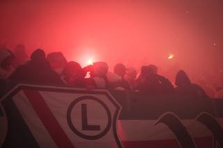 Legia Warszawa, Górnik Zabrze, race, kibice, dym