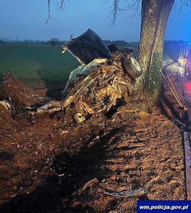 Ostróda: Śmiertelny wypadek kierowcy BMW pod Kamionką