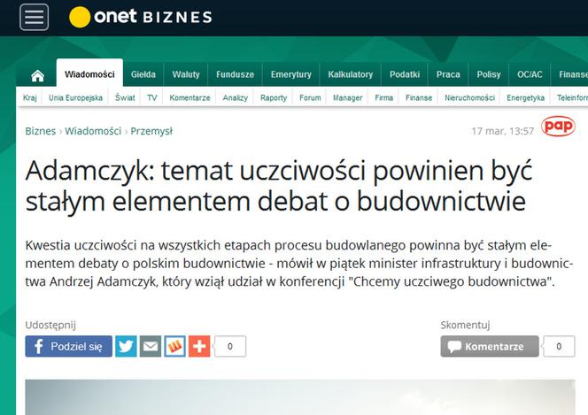 "Chcemy uczciwego budownictwa" - konferencja serwisu Muratorplus.pl