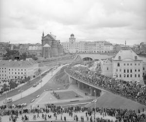 Trasa W-Z w Warszawie - 1949 r.