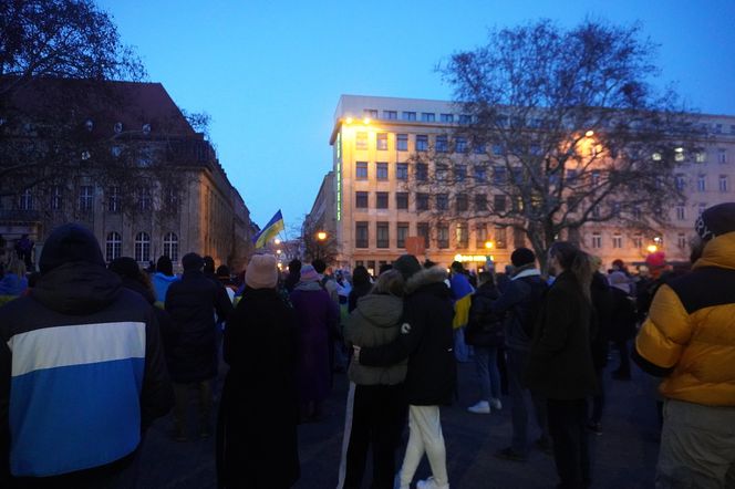 Manifestacja w trzecią rocznicę wybuchu wojny w Ukrainie