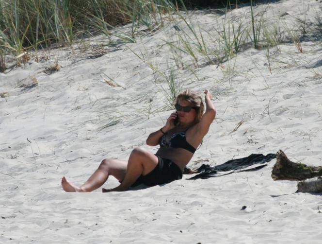 Marta Manowska zasnęła na plaży nad Bałtykiem