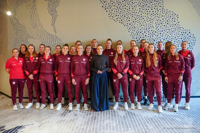 Marta Nawrocka na zgrupowaniu piłkarskiej reprezentacji kobiet