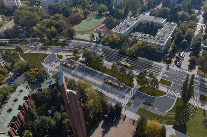 Tramwaj na Stegny wizualizacje i plany