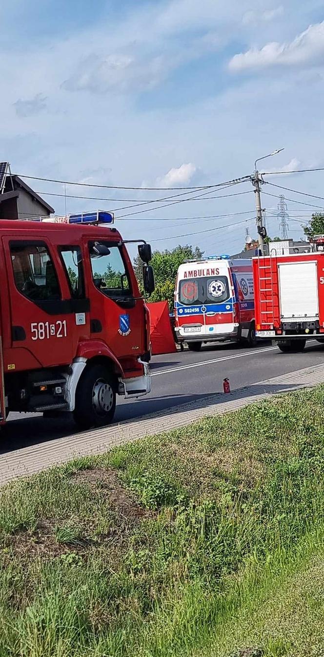 Zderzenie ciężarówki z osobówką w Świerklanach. Lądował śmigłowiec LPR