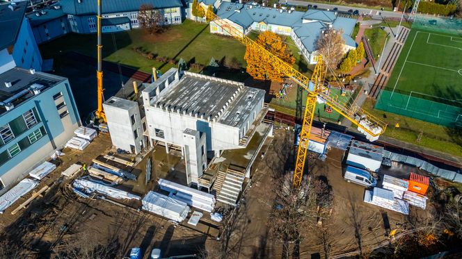 Budowa Kulturoteki w Wesołej w Warszawie