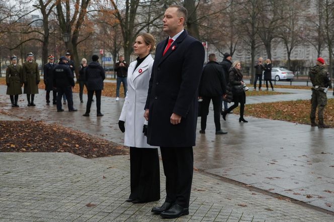 Marta Nawrocka w czasie obchodów Narodowego Święta Niepodległości