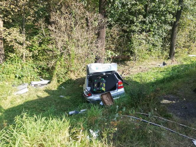 Koszmarny wypadek pod Łodzią. Kierowca stracił przytomność