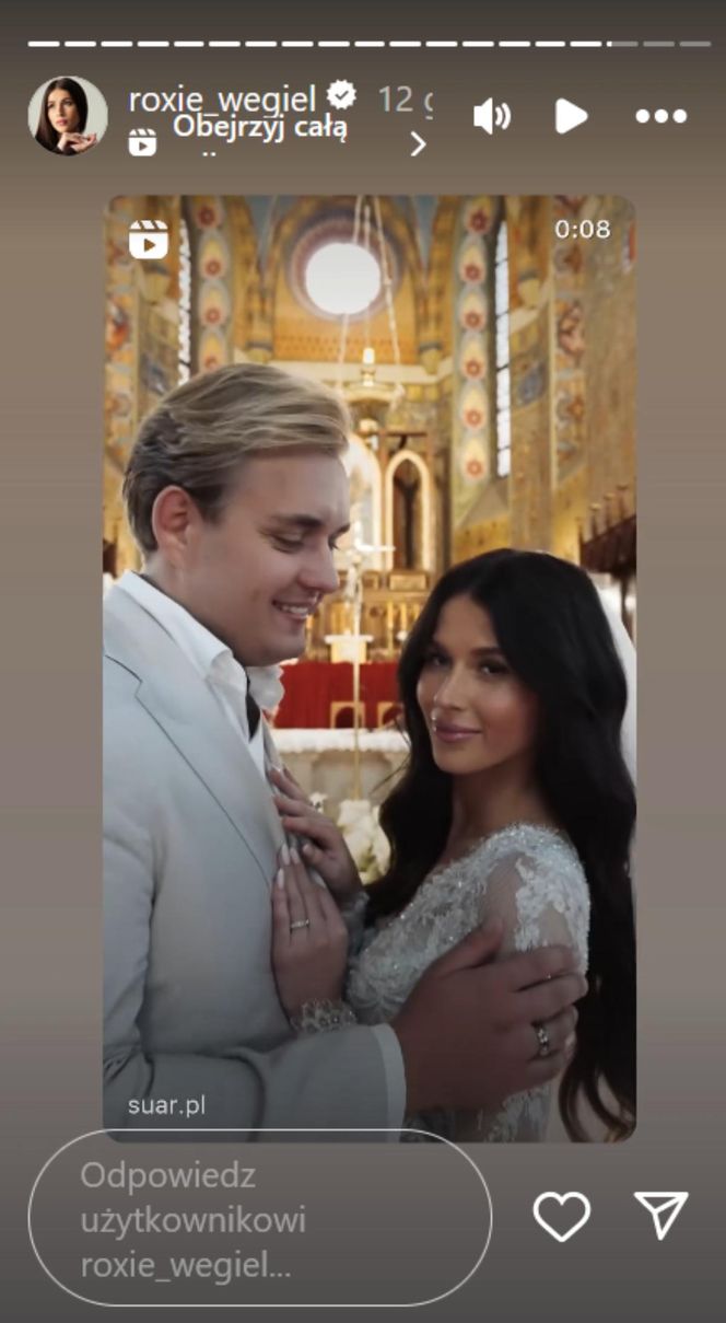 Ślub Roxie Węgiel