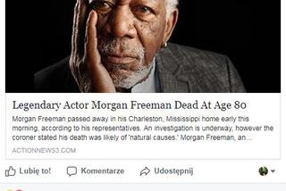Morgan Freeman nie żyje? Plotka zmroziła fanów