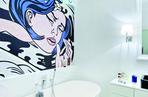 Łazienka z wstylu pop art
