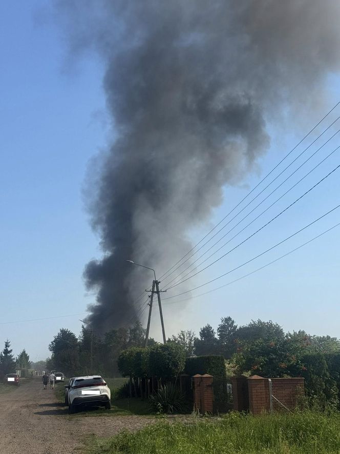 Pożar pod Ciechocinkiem