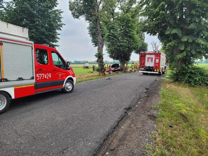 Tragiczny wypadek pod Jutrosinem. Dwaj mężczyźni zginęli na miejscu