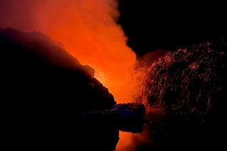 Pożar składowiska tekstyliów w Kamieńcu