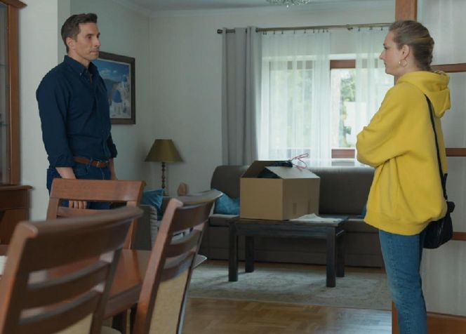 Barwy szczęścia, odcinek 3239. Tomasz (Jakub Sokołowski), Grażyna (Kinga Suchan)