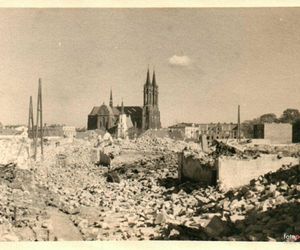 Białystok zniszczony po II wojnie światowej