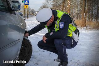 Atak zimy w Lubuskiem. Policja kontroluje drogi