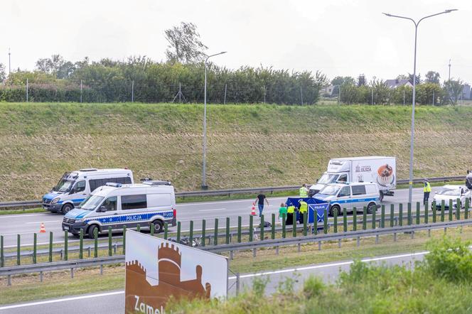 Tragedia na autostradzie A2 w okolicy Krzesin. Nie żyje motocyklista