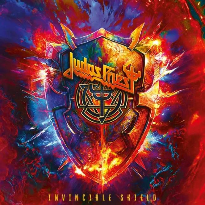 Judas Priest. Okładka albumu Invincible Shield