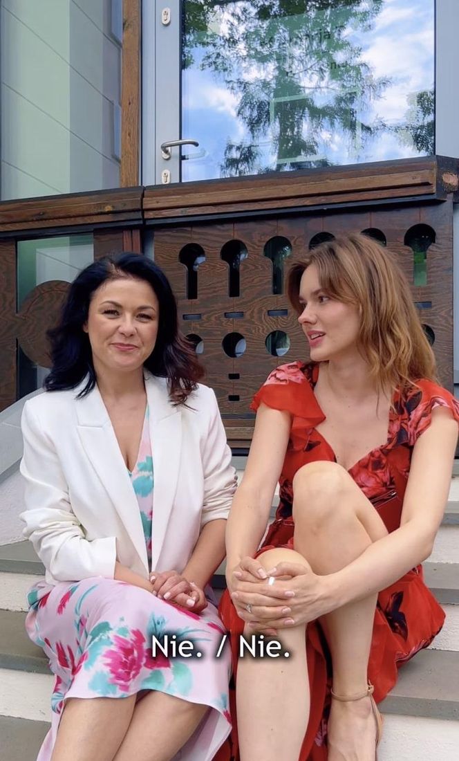 M jak miłość. Kinga (Katarzyna Cichopek), Franka (Dominika Kachlik)