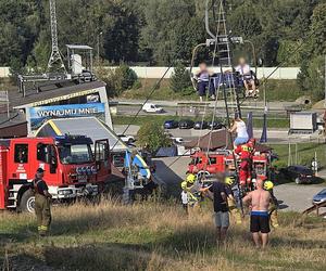 Awaria kolejki linowej Czantoria w Ustroniu