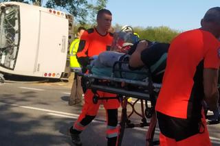 Katastrofa białoruskiego autokaru pod Mińskiem Mazowieckim. Są ranni