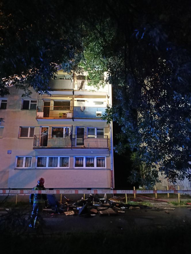 Pożar na Waryńskiego w Łodzi