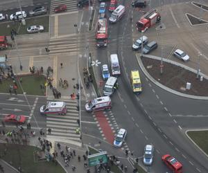 Wypadek na placu Rodła w Szczecinie