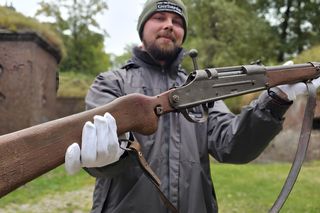 Volkssturmgewehr 1-2. Jedyny taki egzemplarz w polskich zbiorach muzealnych