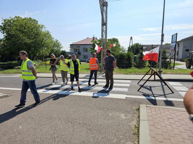 Protest mieszkańców Duńkowiczek