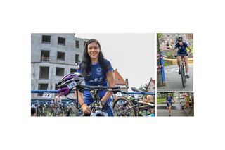 Iławska policjantka wygrała cross triathlon. W deszczu i przy wietrze pokonała rywalki i... swoje słabości