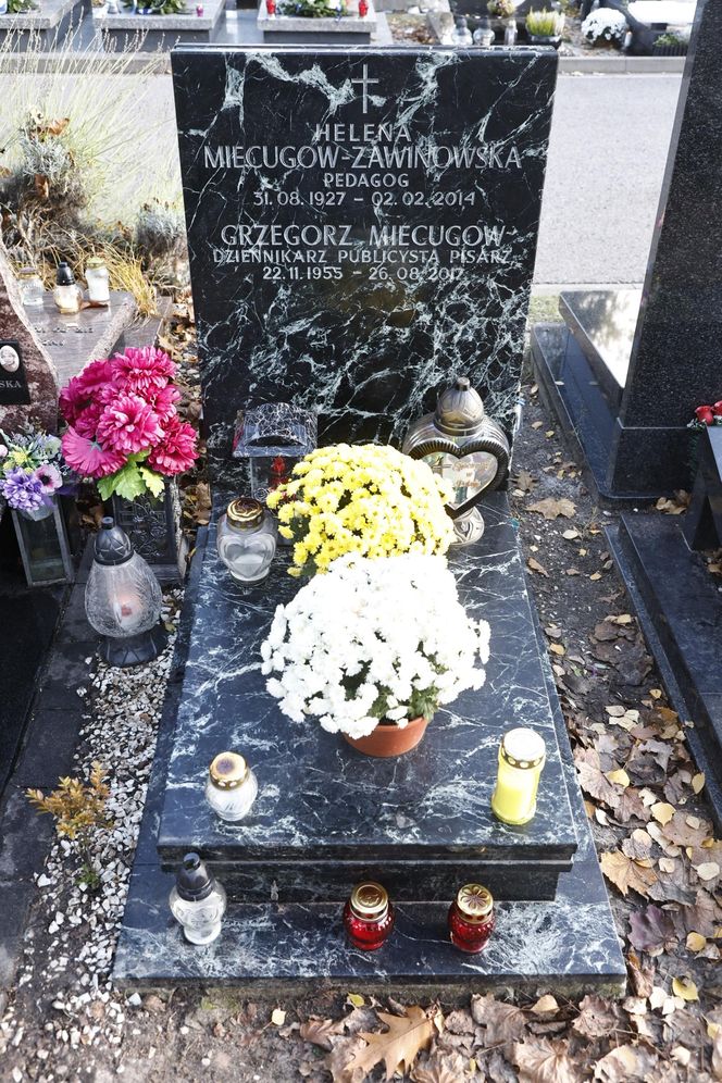 Tak wyglądają groby Zapasiewicza, Tyma, Kołaczkowskiej, Stoparczyk